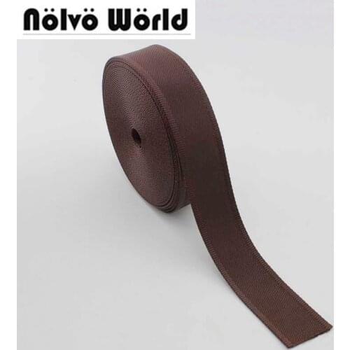 10yards 32mm 38mm wide black brown color nylon ribbon for camera belts strap,sewing men shoulder bags strap,car safety belt