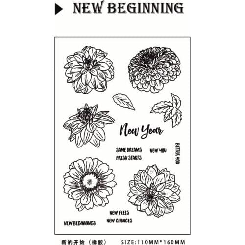 11*16CM Hot sale Leaves Transparent Clear Stamps / Silicone Seals Roller Stamp for DIY scrapbooking photo album/Card Making