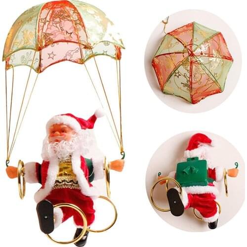 2021 New Year Electric Santa Claus Christmas Ornament Funny Music Santa Doll Merry Children Christmas Gift Toy