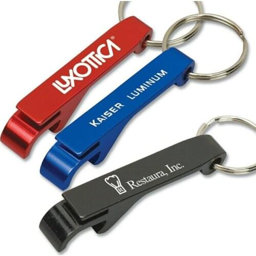 300x Personalized Bottle Opener Keychain Metal Aluminum Keyring Party Favor Promotional Gift Trade Show Giveaway Customized Logo