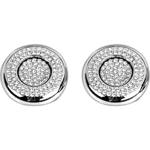 4Pcs Crystal Car Headrest Button Decorative Cover Fit for Benz E Class W213 E200L E300L E320L Accessories Parts Bling Covers Dec