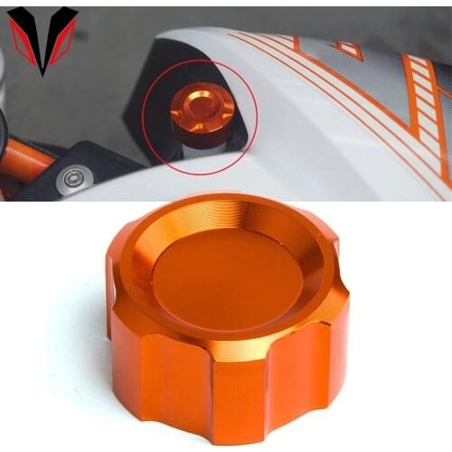 Orange Duke Motorcycle CNC Aluminum Radiator Water Pipe Cap For KTM DUKE 125 Duke 200 Duke 390 RC 2018 High quality