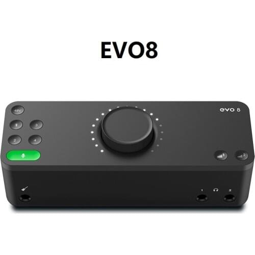 Audient EVO8 4-In / 4-Out Audio Interface Portable Professional Live Recording & Editing Sound Card Arranger Smart Controller