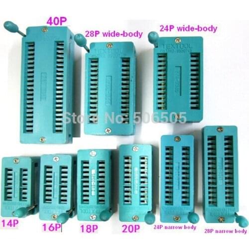 Free shipping 20P IC activities seat 20pin test socket 20 locking seat 20 pin IC Programming Socket IC socket 10pcs/lot