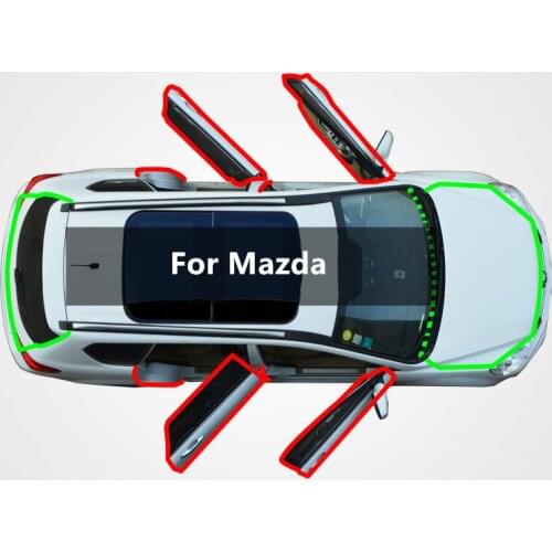 For Mazda cx-4 / cx-7 / cx-5 / car modification and installation of soundproof and dustproof rubber sealing strip