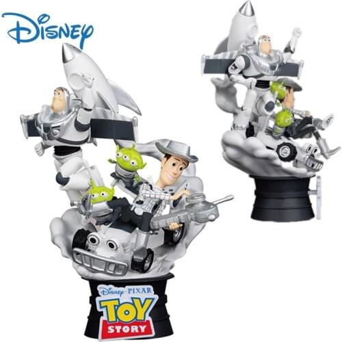 Disney Genuine Toy Story 4 Alien Buzz Lightyear Anime Action Figure Kawaii Collection Model Ornaments Cute Dolls Toys Kids Gifts