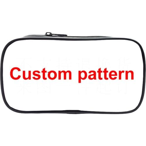 Customize Your Logo / Name / Image Cosmetic Cases Cartoon Pattern Pencil Bag Teenager Boys Girls Stationary Bags Pencil Holder