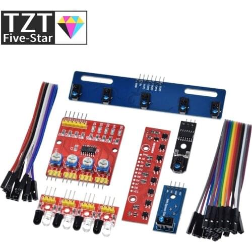 1 4 5 8 Channel TCRT5000 IR Photoelectric Switch Barrier Line Track Module Infrared Obstacle Avoidance Sensor For Arduino DIY