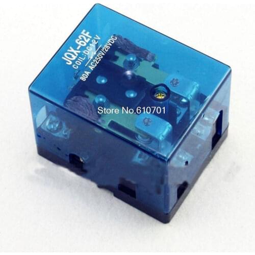 JQX-62F-2Z 80A DPDT 12VDC 24VDC 110VAC 220VAC Coil Electromagnetic Power Relay General Purpose