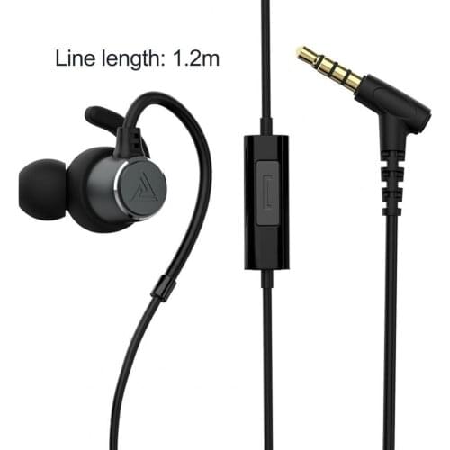 QKZ SK4 Earphone In-ear Universal with Mic 3.5mm HiFi Stereo Bass Wired Earbuds Headset 10mm moving coil unit noise-reducing
