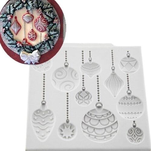 Christmas Gift Balloon Fondant Cake Silicone Molds Baking Tools for Cakes Chocolate Cupcake Mold