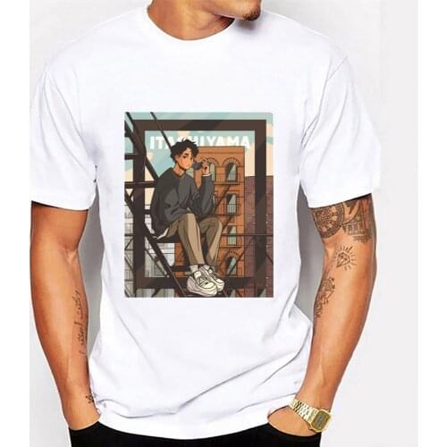 Sakusa Kiyoomi Haikyuu T Shirt High School T Shirts Summer Harajuku Tshirt Men Oversized Short Sleeve Tee Hip Hop Round Neck Top