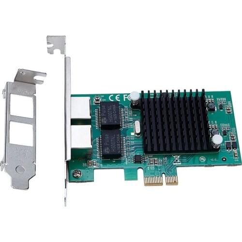 Network Card 82575 Dual Port RJ45 Port NIC 10/100/1000 Gigabit PCI Express Pcie X1 Network Adapter Cards Adapter TXA020