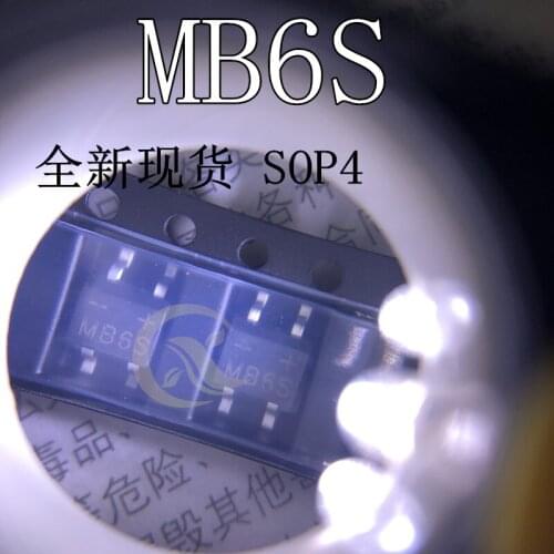 20PCS MB6S patch SOP4 0.5A 600v bridge pile of rectifier bridge new original products