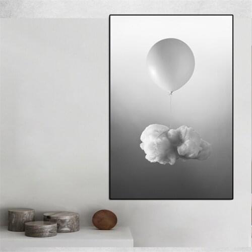Modern Canvas Painting Wall Art Abstract Balloon Decoration Painting Pictures Portrait For Living Room Bedroom Frameless