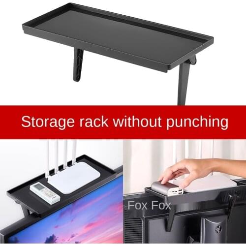 TV ScreenTop Storage Rack Practical Household Storage Rack Computer Monitor TV Screen Above Office Multifunctional Storage Rack
