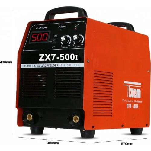 ZX7-500 500A 4.1KVA IP21S Inverter Arc Welding Machine MMA Welder for Welding