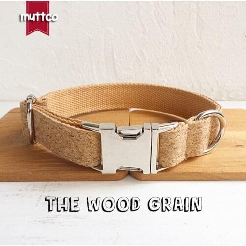 10pcs/lot MUTTCO unique dog collar THE WOOD GRAIN convenient to walk the dog leash accessory for small medium large dogs UDC084