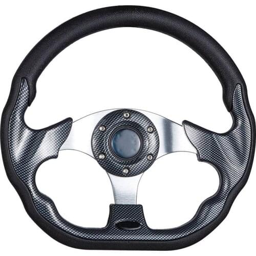 Universal Car Racing Steering Wheel Carbon Fiber Flat Steering Wheel 310mm Sports Drifting Wheel