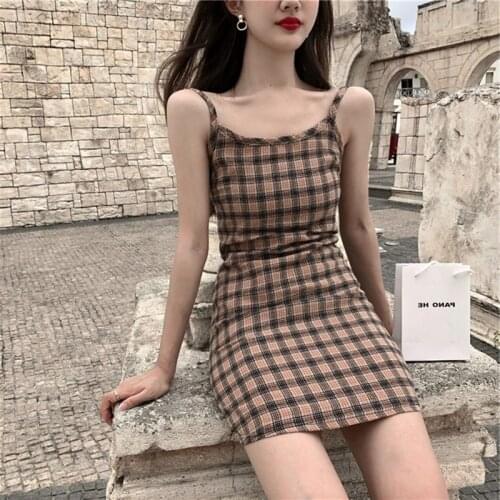 Women summer boho lattice strap mini dress ladies fashion cute sweet college style kawaii slim soft floral dress new 2021