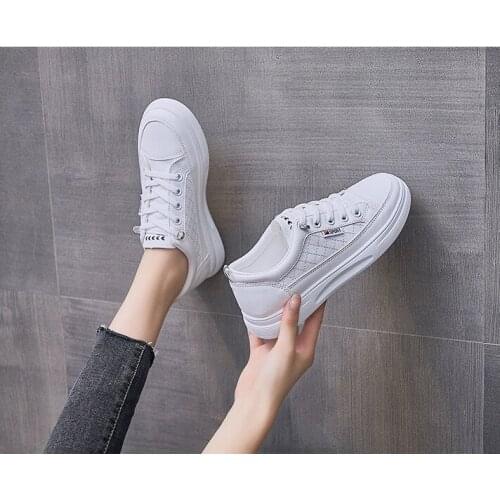 Women Shoes 2021 Casual Running Shoes Women Comfort Breathable White Shoes Women Increase Non Slip Flats Shoes Zapatos Mujer
