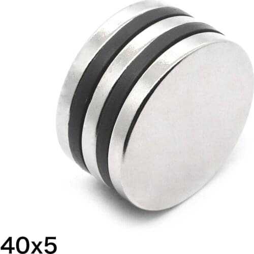 1/2/5/10PCS 40x5 Big Round Magnets Sheet 40mm X 5mm Disc Strong Neodymium Magnet 40x5mm Permanent Magnet Strong 40*5