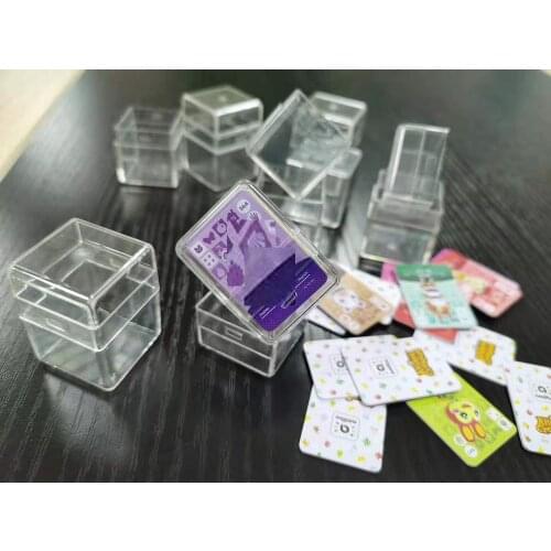 1 Pcs Crystal Storage Box For Amiibo Card 24 Small Card Storage box For Zelda /Animal Crossing