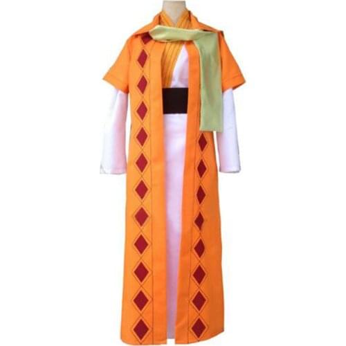 2016 Akatsuki no Yona COSplay Costume Yellow Dragon Warrior Zeno Cape Robe Suit From Yona Of The Dawn