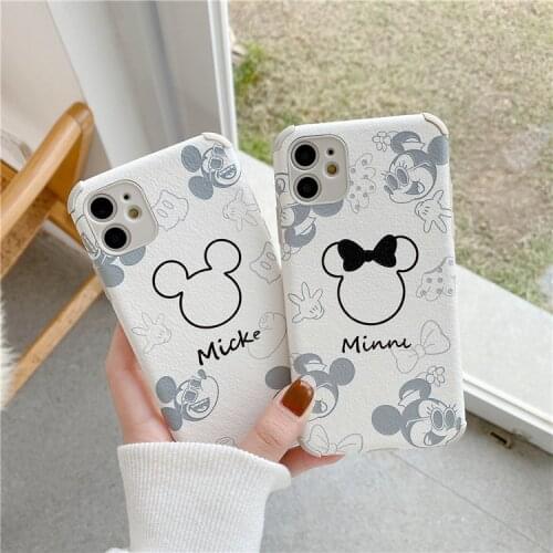 2021 Disney Mickey Minnie for iPhone 7 plus xr xs max 11/12pro max 12mini kawayi couple phone case