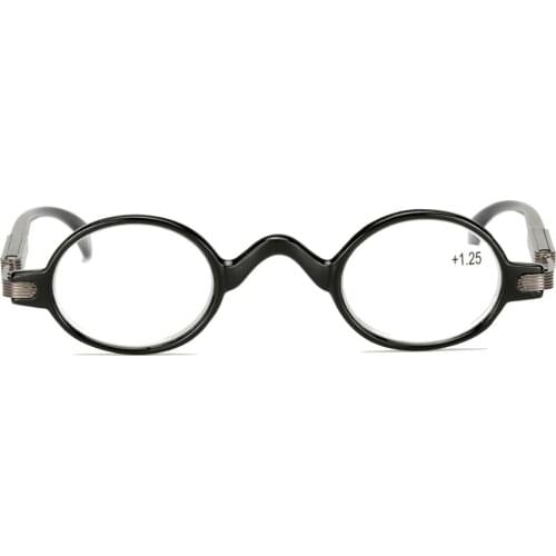 Agstum Mens Womens Vintage Small Oval Round Reading Glasses Eyeglasses +1 +2 +3 +3.5
