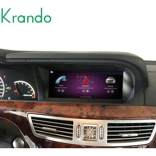 Krando Android 10.0 4+128G 10.25'' Car Radio Audio GPS for Mercedes-Benz S W221 W216 CL 2009-2013 LHD Player Carplay autoradio