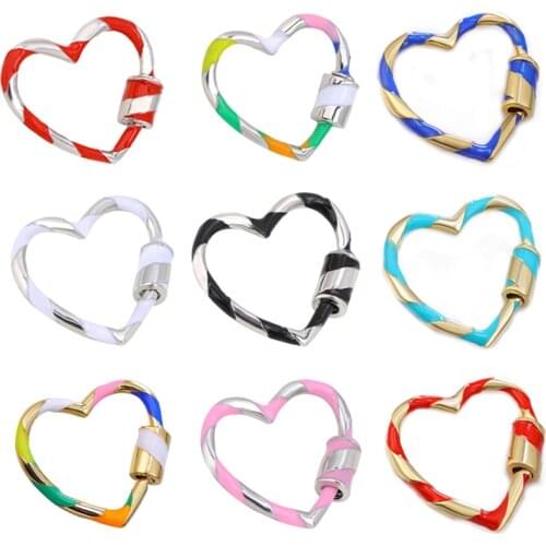 Juya DIY Decorative Fastener Screw Lock Clasps Supplies For Handmade Mesh Chains Enamel Penadnt Jewellry Making Accessories