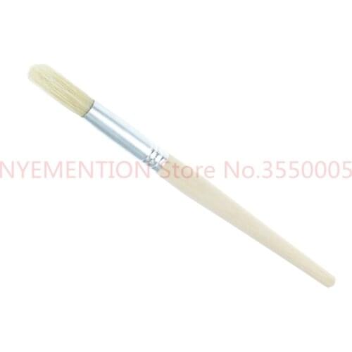 Wooden Natural Fiber Bristles Handle Coffee Grinder Brushes Cleaning Brush Heavy Wood Handle & Natural Bristles Home 100pcs