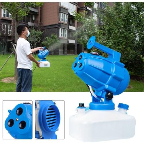 Electric ULV Fogger Portable Ultra-Low Volume Atomizer Sprayer Fine Mist Blower Humidifier Pesticide Nebulizer 5L Insecticide