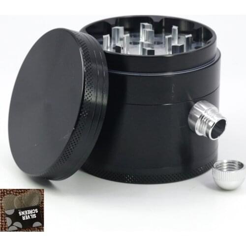 Hot sale high-grade 63x59mm solid color side buckle herbal grinder tobacco cigarette machine cigarette pipe fittings