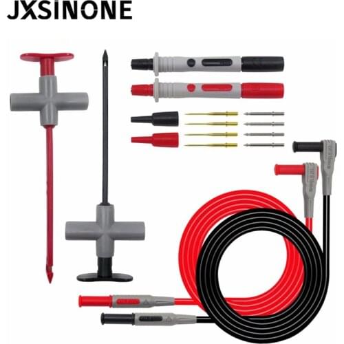 JXSINONE P1200B Multi-purchase puncture probe test lead kit 4mm banana plug test lead replaceable needle for test probe