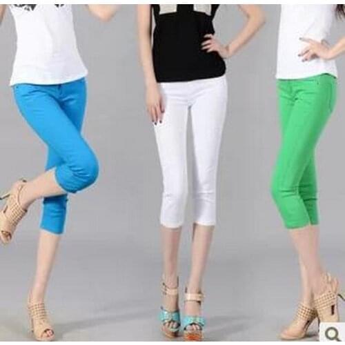 Hot! New fashion women stretch jeans, casual pants zipper large size Factory direct sales