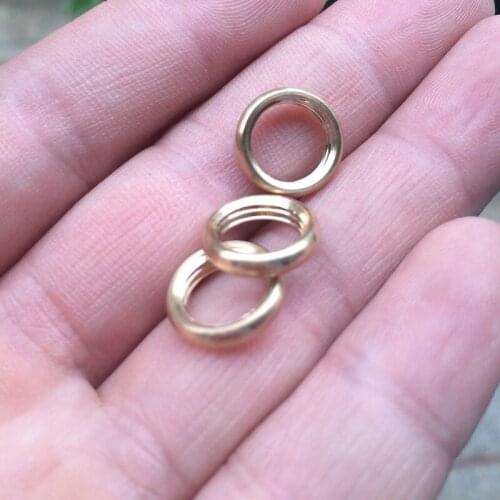 M10/13*3MM Brass material lamp parts base accessories round threaded nuts copper ring nut lighting accessories DIY