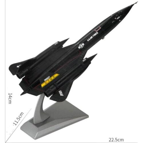 1/144 Scale SR-71A Lockheed Blackbird Surveillance Fighter Aircraft Airplane Models Toys Display Plane Military Gifts Collection