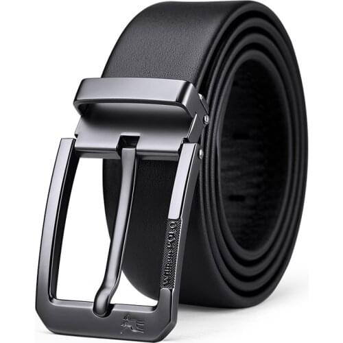 Williampolo Cow Genuine Leather Luxury Strap Male Belts For Men New Fashion Classic Vintage Pink Buckle Belt PL20003-04P