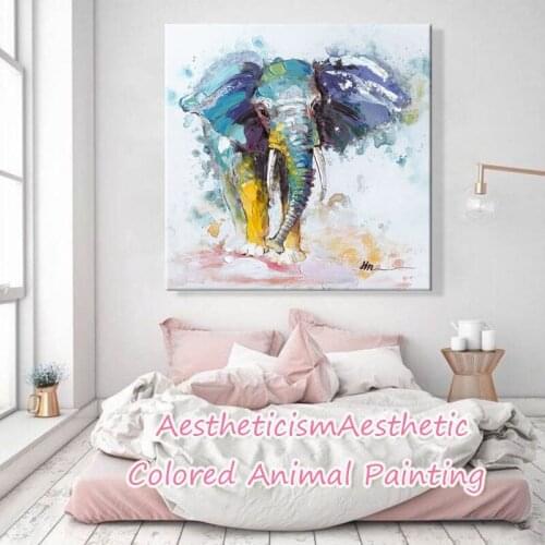 Paint by number art painting by numbers Be riotous with colour bird cattle Elephant Tiger cat Ink painting Filling and colouring