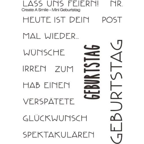 German Clear Stamp Or stamp for DIY Scrapbooking/Card Making/Kids Fun Decoration Supplies A256