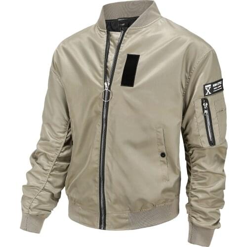 New Basic Coat Basic Jackets Bomber Jackets Mens Jackets and Coats Chamarra Hombre Roupas Masculina England Style Stand Solid