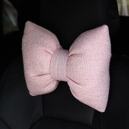 Car Seat Neck Pillow Waist Protection Auto Headrest Support Rest Cushion for Women Universal Car Accessories Pillow