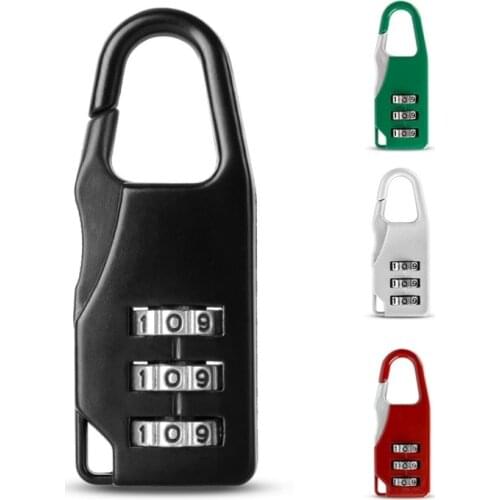 Portable Alloy Mini Password Lock Padlock Outdoor Travel Luggage Backpack Handbag Safe Anti-theft Combination Code Number Lock