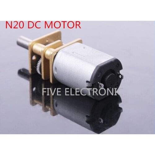 N20 12V ,Redcution Ratio:1:1000 DC Gear Motor ,20/30/40RPM Use for Toy Car/Intelligent Robot/DIY Model of Plane Boat