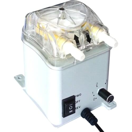 50-400ml/min Adjustable, Honlite 24V Brushless Peristaltic Pump with Exchangeable Pump Head and PharMed Peristaltic Tube
