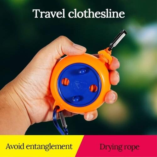 Camping Clothesline Drying Clothes Durable Portable Retractabl Recycling Cassette Hanger Rope High Strength Line For Travel