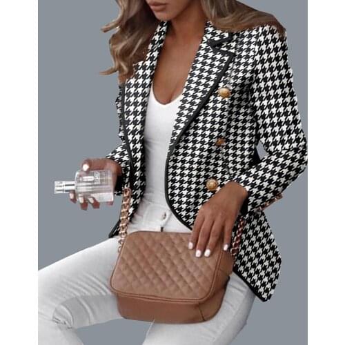 2020 Blazer Femme Jackets Women Blazer Long Sleeve Blazers Solid One Button Coat Slim Office Lady Jacket Female Tops Suit