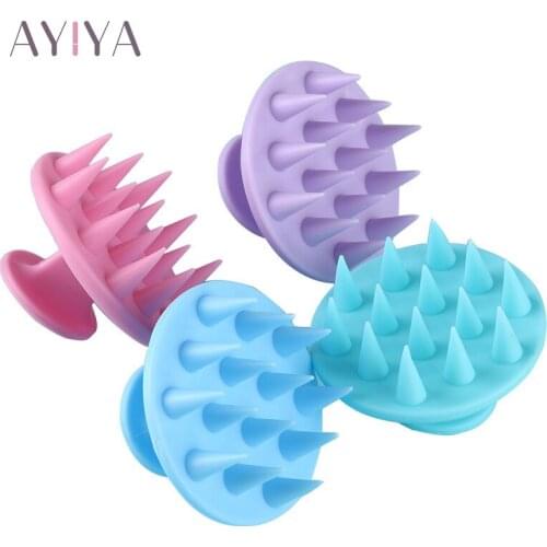 1PC Silicone Shampoo Scalp Hair Massager Shampoo Massage Comb Bath Massage Brush Scalp Massager Hair Shower Brush Comb Care Tool